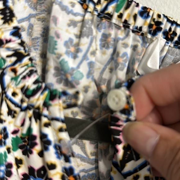 A.L.C. Adelaide Dress Women's NWT 2 V Neck Pockets Long Sleeves Mini Multi Print - Picture 8 of 12